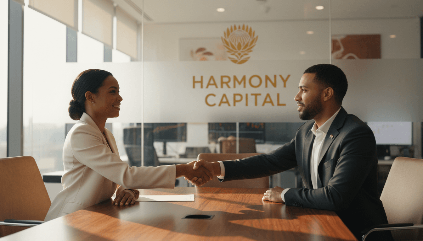 Professional business partnership handshake